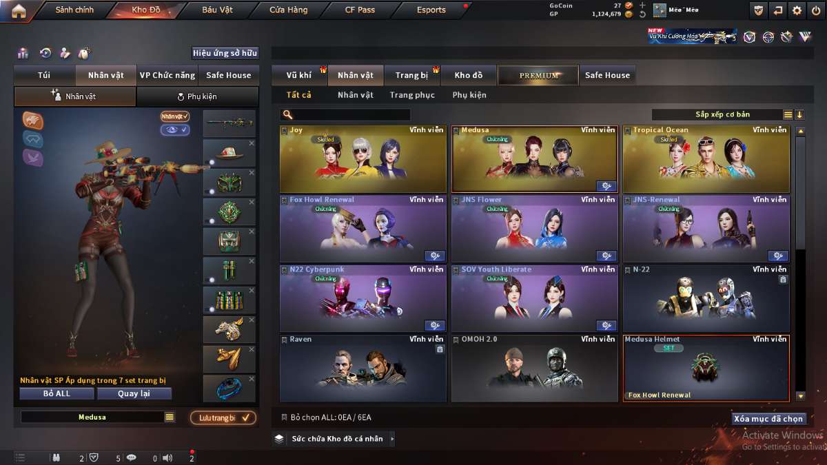 shop acc cf uy tin gia re